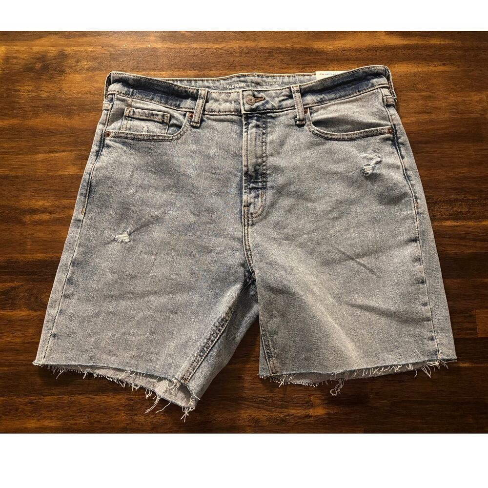 Old Navy Women’s 14 Shorts OG Straight Denim 7" Inseam High Rise Cutoffs